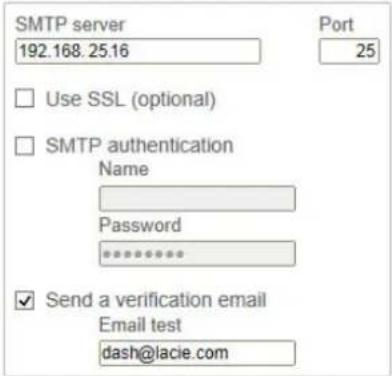 LACIE 2big NAS - Email notifications - 3