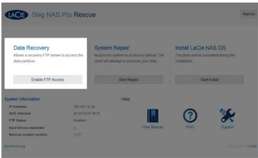 LACIE 2big NAS - RÉCUPÉRATION DU NAS LACIE : 5BIG NAS PRO - 1