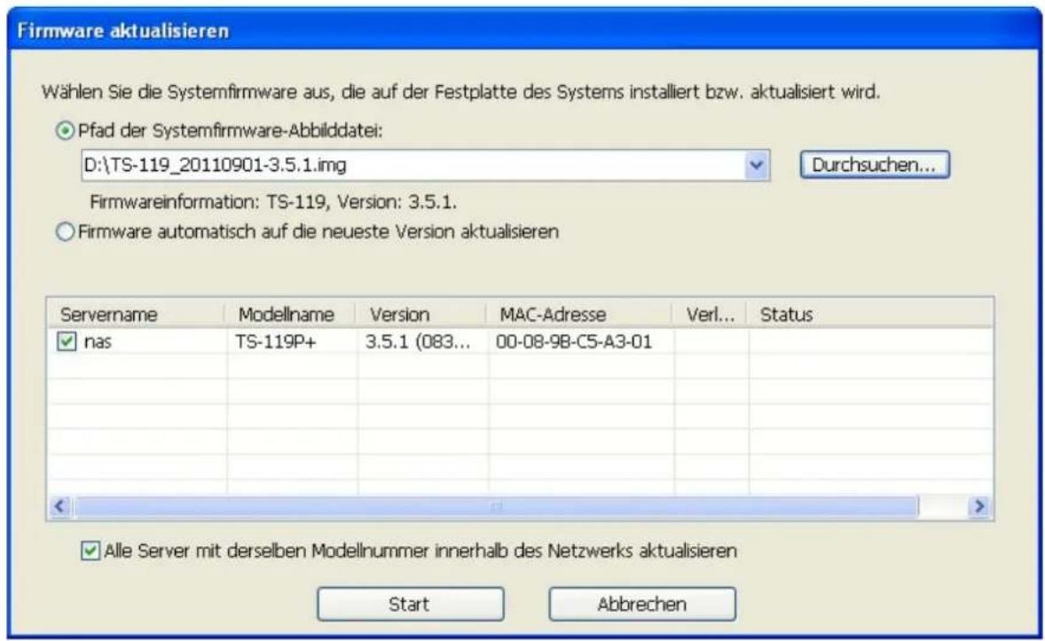 QNAP TS-EC1679U-RP UltraStar - Aktualisieren der System -Firm wa re m itte Is F inder - 3