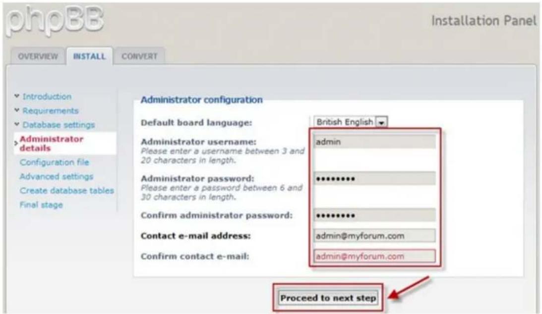 QNAP TS-EC1679U-RP UltraStar - Starten der webbasierten phpBB3-Installation - 6