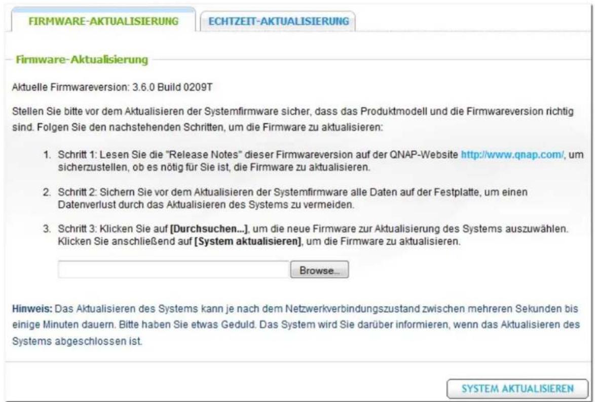 QNAP TS-EC1679U-RP UltraStar - Firm ware über Webam inistrations- Seite aktualisieren - 1