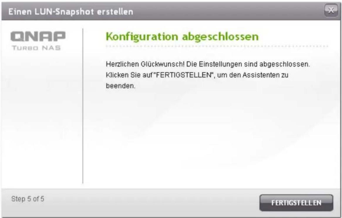 QNAP TS-EC1679U-RP-E10G 32TB - Erstellen eines iSCSI LUN-Schnappschusses - 7