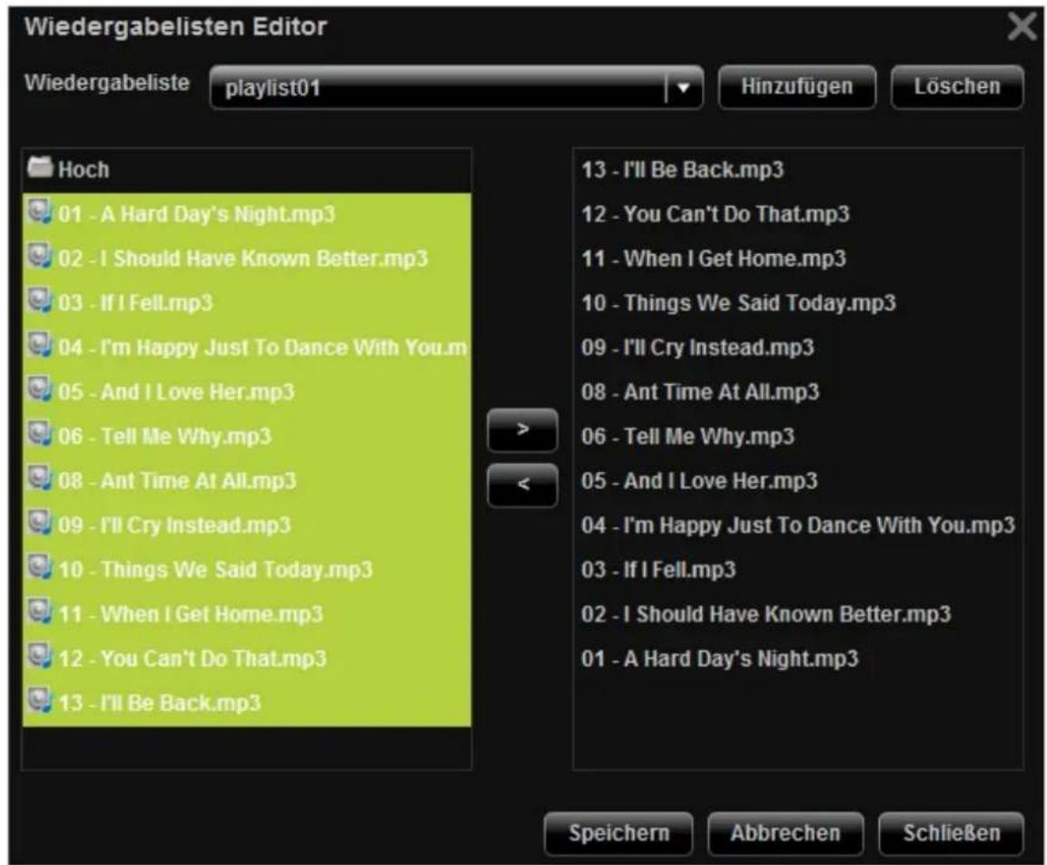 QNAP TS-EC1679U-RP-E10G 32TB - Playlist Editor (Wiedergabelisten-Editor) - 1