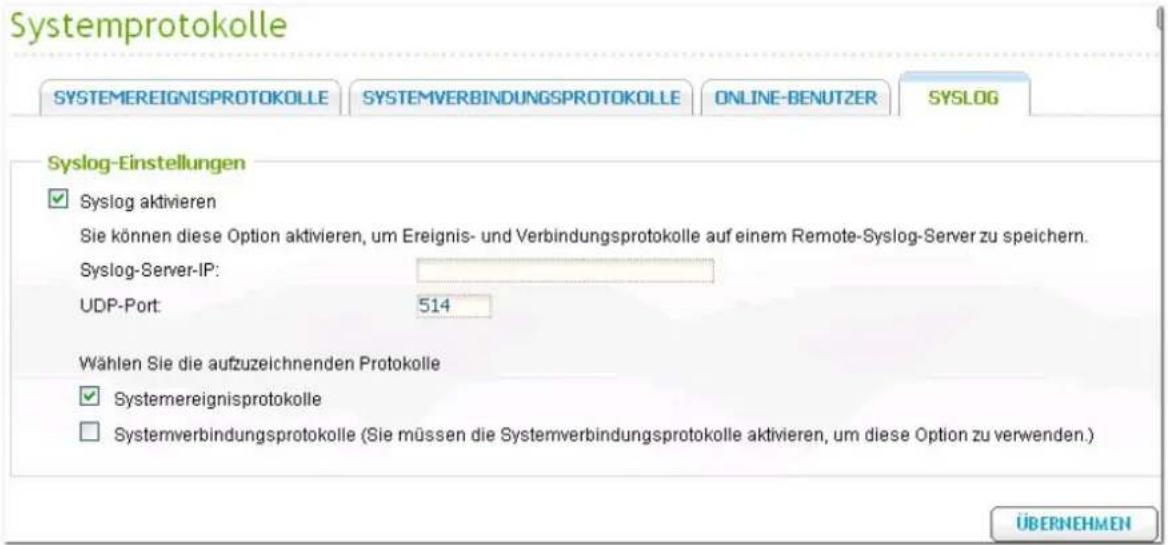 QNAP TS-EC1679U-RP-E10G 32TB - Syslog - 1