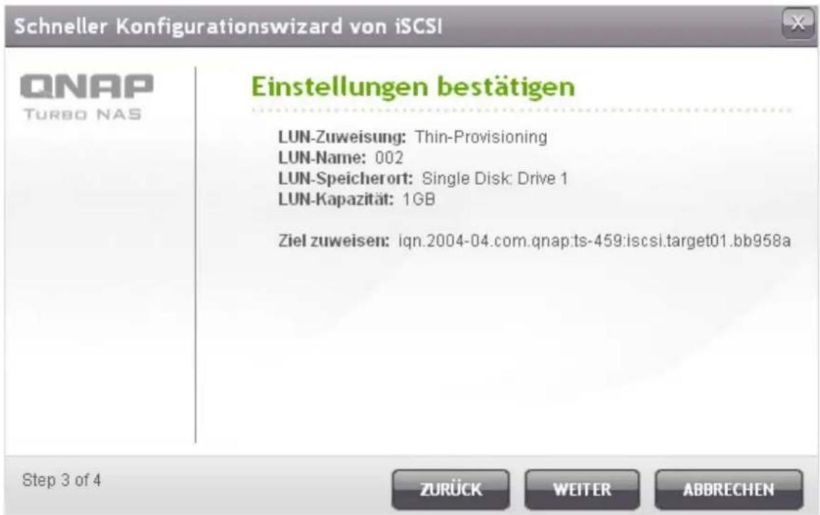 QNAP UltraStar TS-EC1679U-RP-E10G - iSC SI- Ziele erstellen - 5