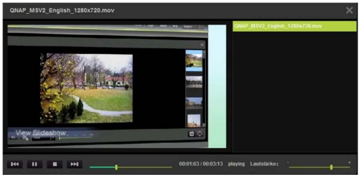 QNAP UltraStar TS-EC1679U-RP-E10G - Video wiedergeben - 1