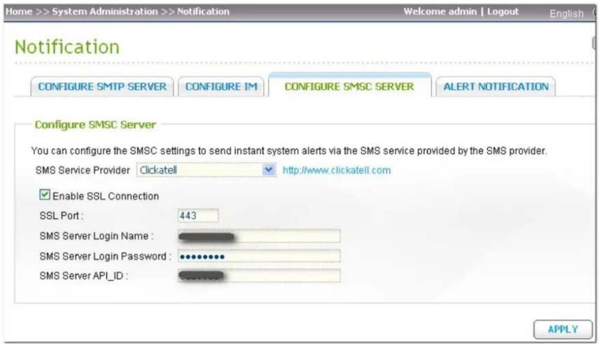 QNAP UltraStar TS-EC1679U-RP-E10G - Einrichtender SMSC-E ins te llung e n und d a s SMS-A la rms a m NAS - 1