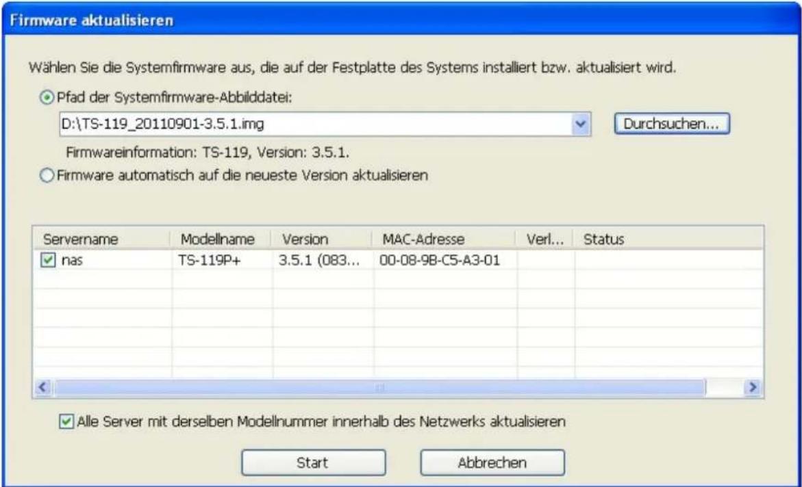 QNAP UltraStar TS-EC1679U-RP-E10G - Aktualisieren der System -Firm wa re m itte Is F inder - 3