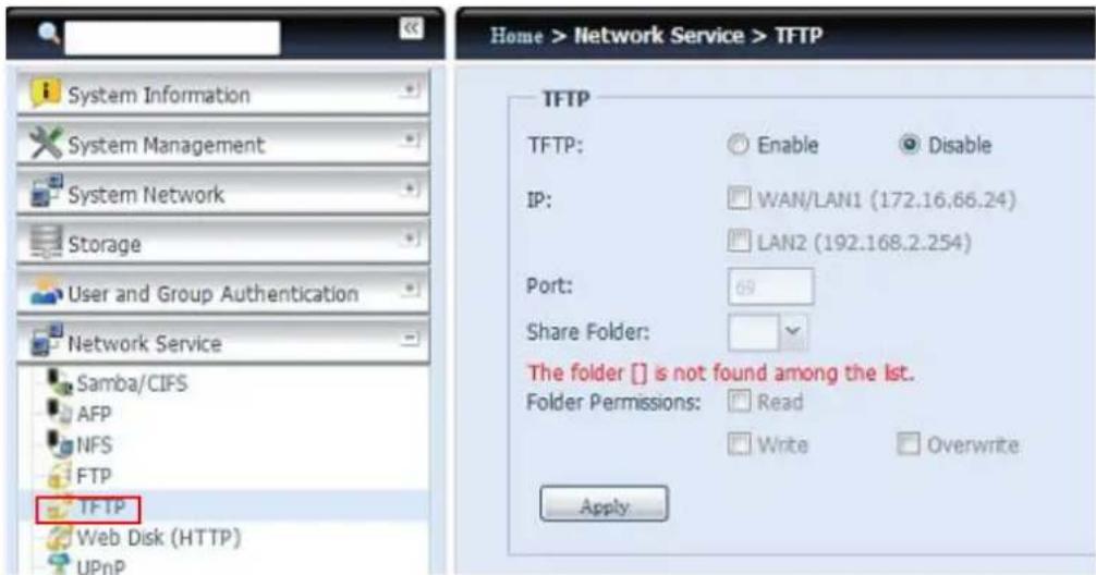 Thecus N4510U - TFTP (TFTP) - 1