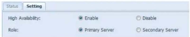 Thecus N4510U - Configurer l'unité primaire pour HA. Utilisons l'unité primaire de notre exemple PMA (172.16.66.25) : - 2