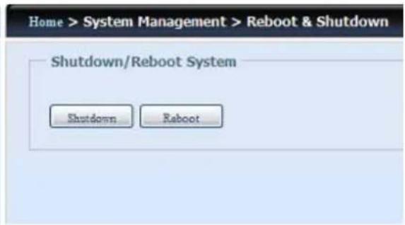 Thecus N4510U - Reboot & Shutdown (Redémarrer & Arrêter) - 2