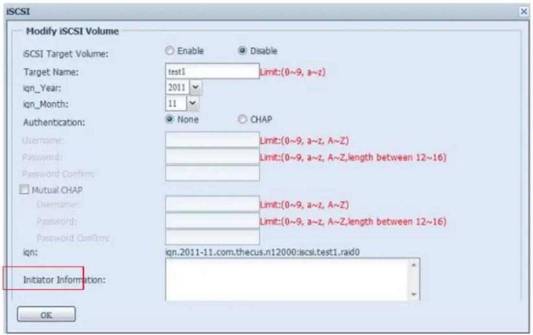 Thecus N4510U - Modifier un volume iSCSI - 2