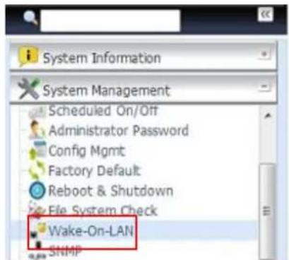 Thecus N4510U - Wake-Up On LAN (WOL) (Réveil par le réseau LAN (WOL)) - 1