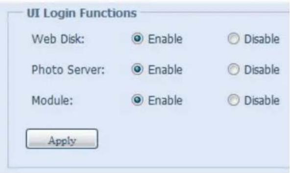 Thecus N4510U - UI Login Function (Fonction de connexion UI) - 1
