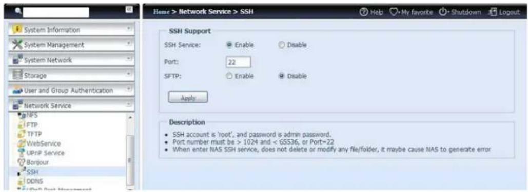Thecus N4510U - SSH (SSH) - 1