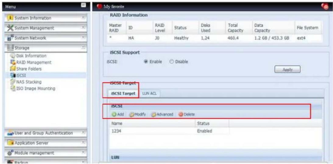 Thecus N4510U - Allouer de l'espace à un volume iSCSI - 1