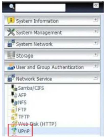 Thecus N4510U - UPnP - 1