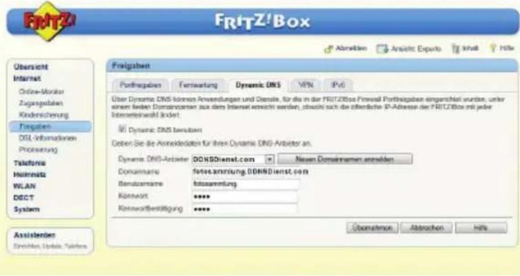 FRTZ!Box Abrauben Ansicht Exports Inhalt Hite Übersicht Internet Online-Markor Zugangebaten Kindersicherung Frigaben DSL Informationen Prosservung Telephones Heilmnitz WLAN DBCT System Assistenden Schniken, Umbis, Saliva Freigaben Fortfagaben Fertwartung Dynamic DNS MPV IPv2 Über Dynamic DNS können…