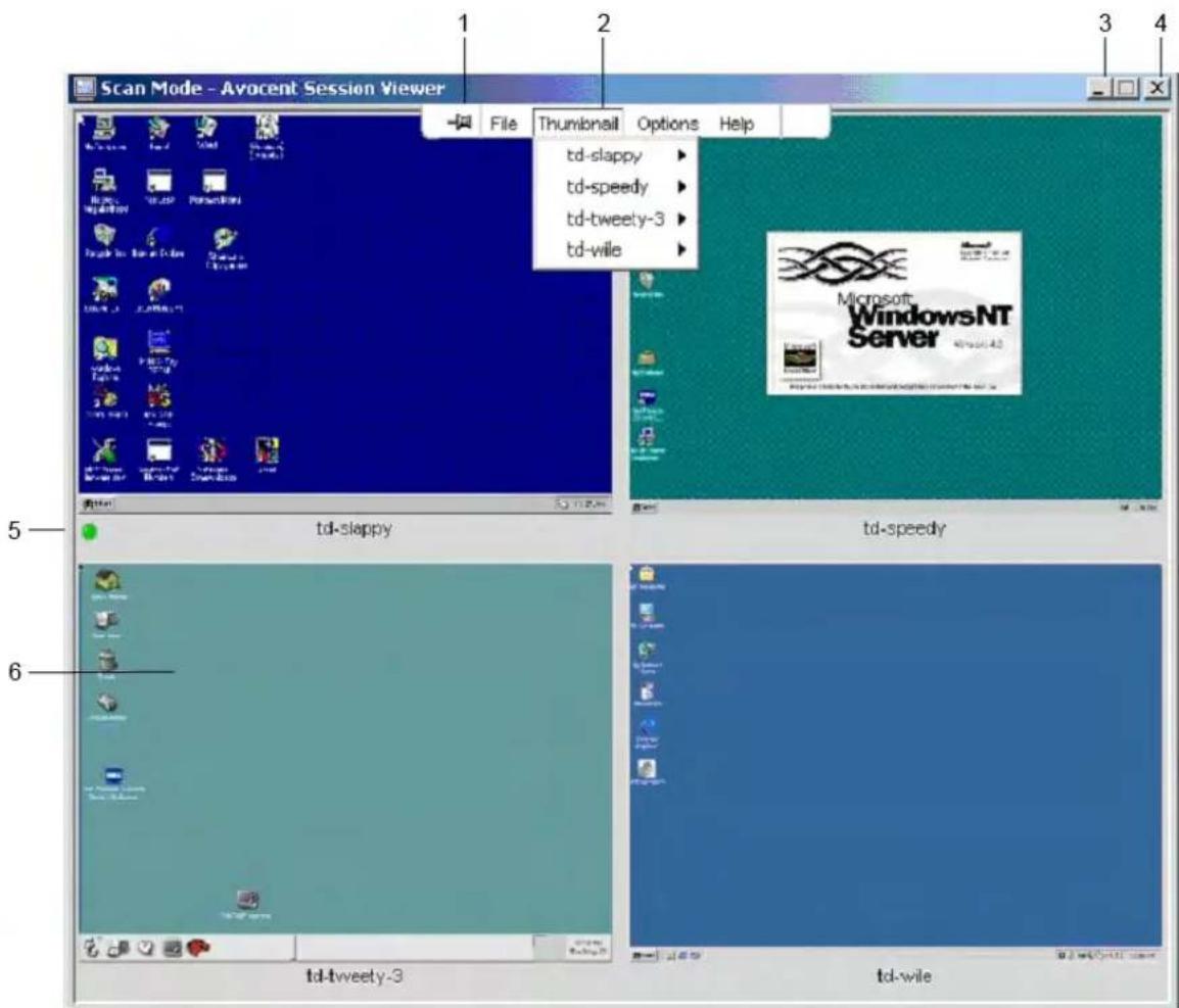 Avocent DSView 3 Spoke add-on licens - Thumbnail Viewer features - 1
