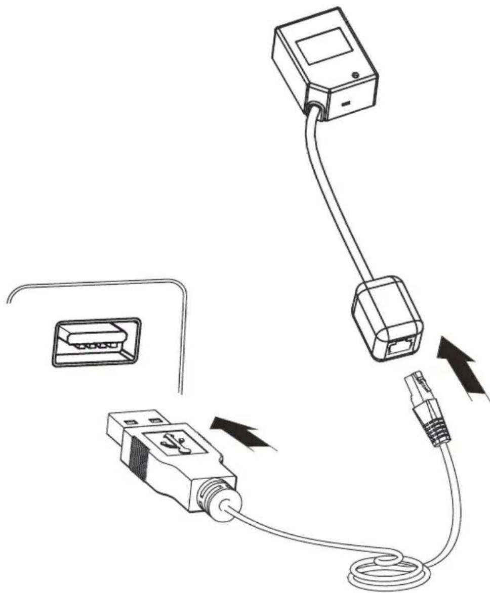 Newland FM420 - Connecting with USB Cable - 1