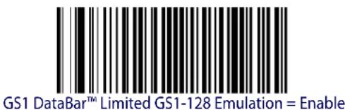 DATALOGIC Gryphon GM4100 - GS1 DataBar™ Limited GS1-128 Emulation - 3