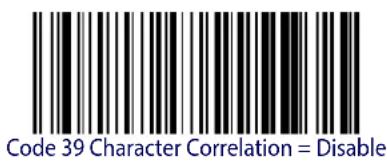 DATALOGIC Gryphon GM4100 - Code 39 Character Correlation - 2