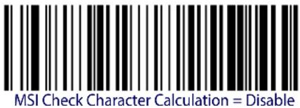 DATALOGIC Gryphon GM4100 - MSI Check Character Calculation - 1