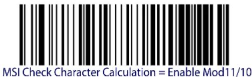 DATALOGIC Gryphon GM4100 - MSI Check Character Calculation - 4