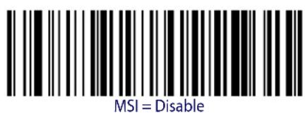 DATALOGIC Gryphon GM4100 - MSI Enable/Disable - 3