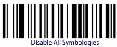 DATALOGIC Gryphon GM4100 - DISABLE ALL SYMBOLOGIES - 2
