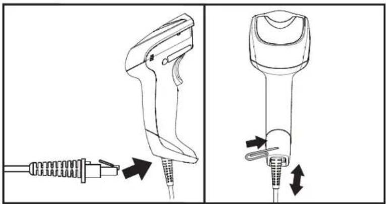 DATALOGIC Gryphon GM4100 - Installing the Interface Cable - 1