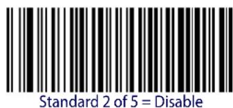 DATALOGIC Gryphon GM4100 - Standard 2 of 5 Enable/Disable - 2