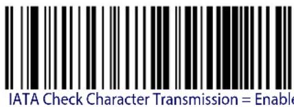DATALOGIC Gryphon GM4100 - IATA Check Character Transmission - 1