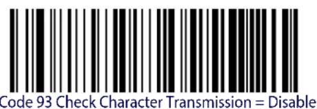 DATALOGIC Gryphon GM4100 - Code 93 Check Character Transmission - 2