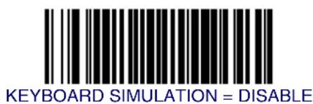 DATALOGIC MGL8400 SAPP - Keyboard Interface — Keyboard Simulation - 2