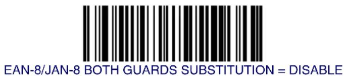 DATALOGIC MGL8400 SAPP - EAN-8/JAN-8 Both Guards Substitution - 1