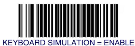 DATALOGIC MGL8400 SAPP - Keyboard Interface — Keyboard Simulation - 3