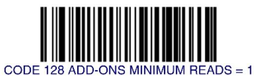 DATALOGIC MGL8400 SAPP - Code 128 Add-ons Minimum Reads - 1