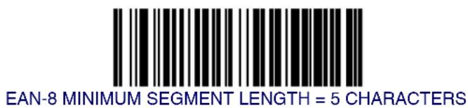 DATALOGIC MGL8400 SAPP - EAN-8 Minimum Segment Length - 1