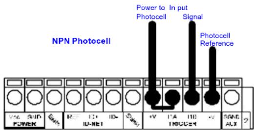 DATALOGIC DS8100A-3020 - INPUT 1 (EXTERNAL TRIGGER/PS) CONNECTIONS USING DS8100A POWER - 2
