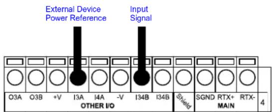 DATALOGIC DS8100A-3020 - INPUT 2 (ENCODER) CONNECTIONS USING EXTERNAL POWER - 7