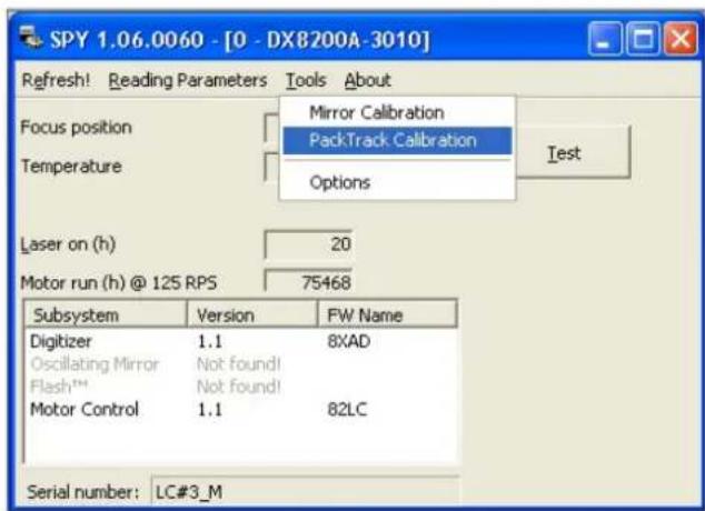 DATALOGIC DS8100A-3020 - Manual PackTrack™ Calibration for DS8100A Scanner Using SPY - 5