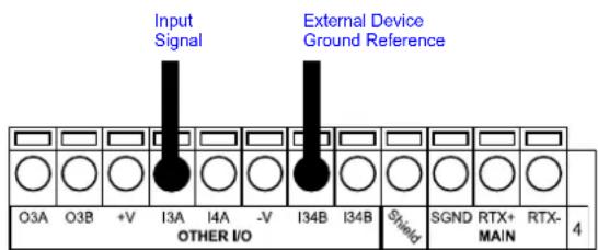 DATALOGIC DS8100A-3020 - INPUT 2 (ENCODER) CONNECTIONS USING EXTERNAL POWER - 6