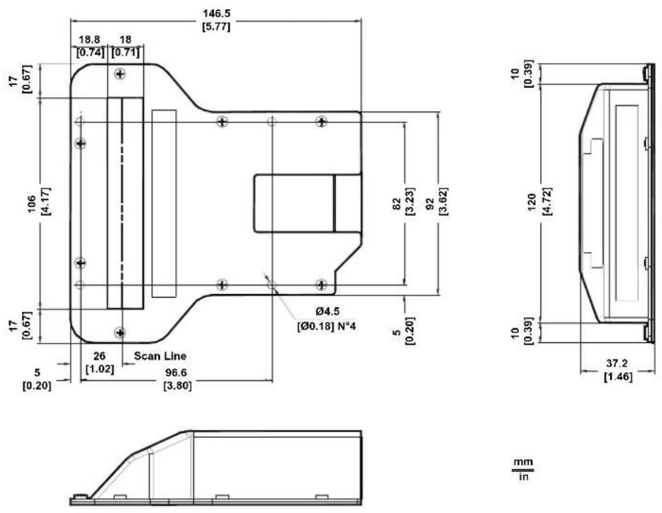 DATALOGIC DS2400N-2210 - Mounting a GFC-200 Accessory Contact Reading Mirror - 2