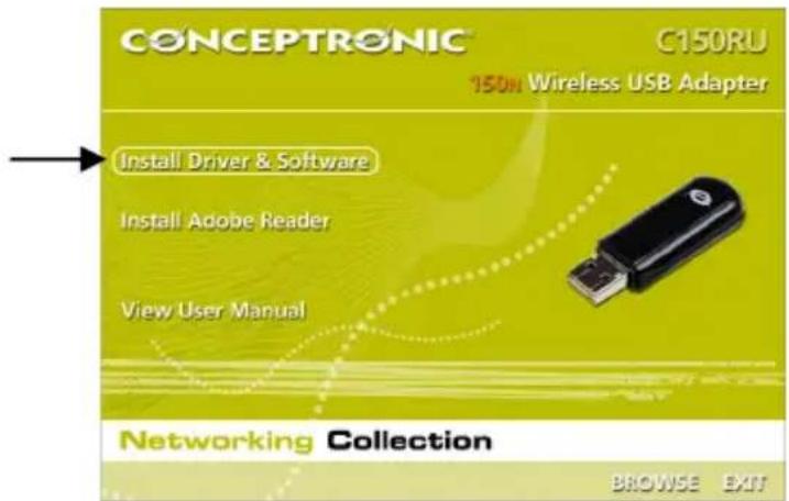 CONCEPTRONIC C150RU - Installation du Driver &amp; Software - 1