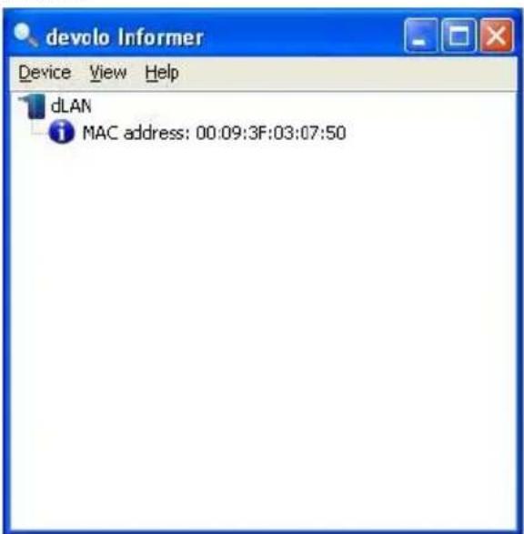 DEVOLO MicroLink dLAN duo - Overview in the dLAN network with the Informer - 1