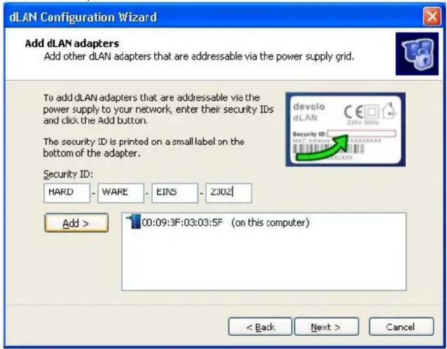 DEVOLO MicroLink dLAN duo - Configuration of the dLAN network using the dLAN configuration wizard - 3
