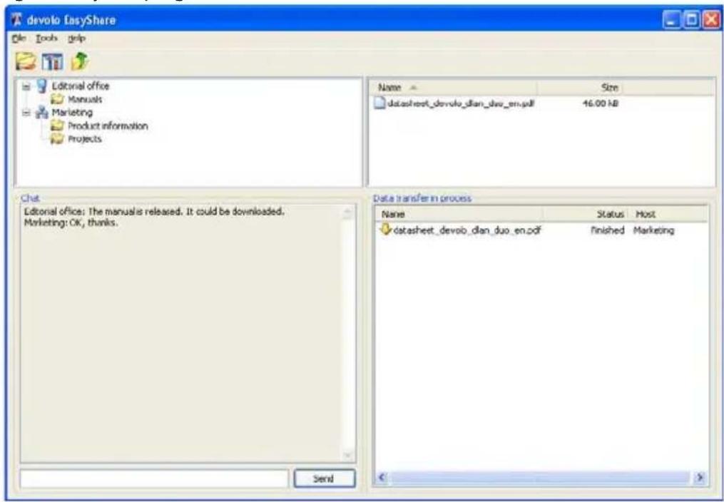 DEVOLO MicroLink dLAN duo - Communication in the network using EasyShare - 1