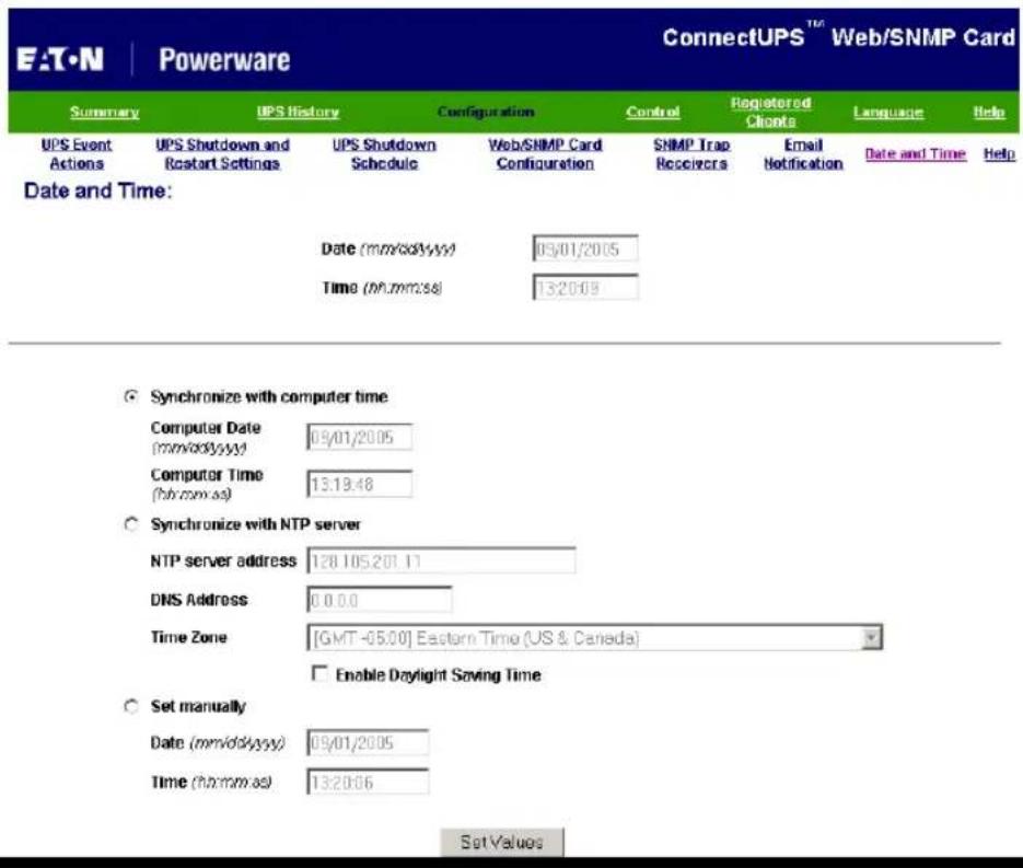 EATON ConnectUPS-X - Configure through a Web Browser - 5