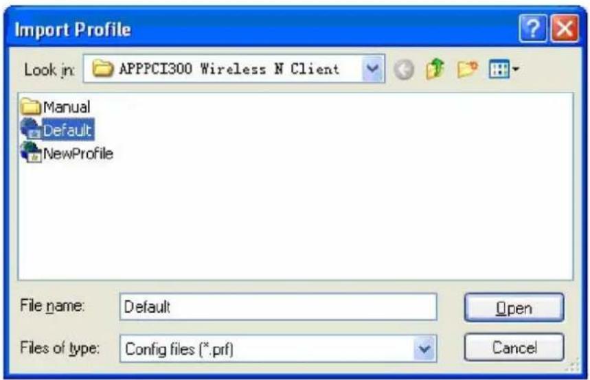 Approx APPPCIE150 - Importare un profilo - 1
